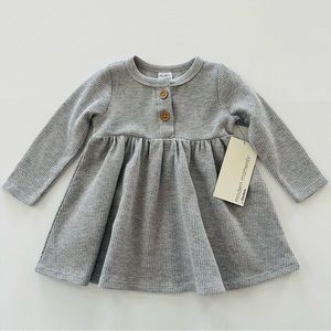 Gerber 6-9 Months Baby Girl Gray Dress